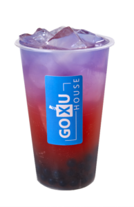 Arcade Punch Bubble Tea – Blueberry-flavored tea with a sweet and tangy twist.