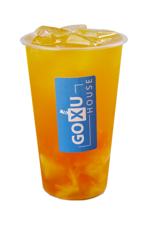 Golden Sun Bubble Tea – Pineapple-flavored tea with a bright, tropical aroma.