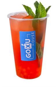 Strawberry Mint Bubble Tea – Refreshing tea with sweet strawberry and a hint of mint.