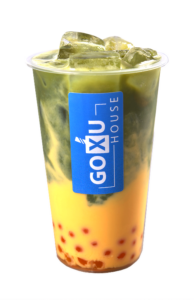 Matcha Mango Bubble Tea – Japanese matcha tea blended with mango puree for a tropical twist.