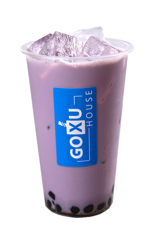 Taro Milk Tea – Creamy tea infused with taro root for a sweet, nutty flavor and pearls.