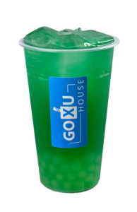 Blue Lagoon Bubble Tea – Vibrant blue tea flavored with Blue Curacao syrup and pearls.