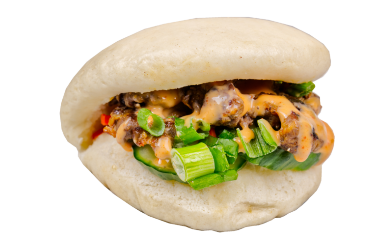 Bulgogi Bao – Savory bao filled with tender beef bulgogi.